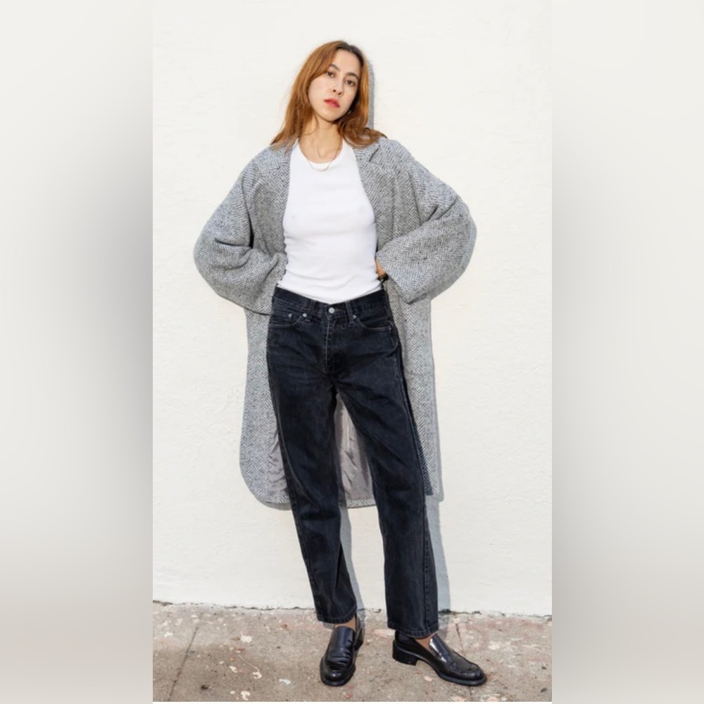 Horses atelier Alchemical grey herringbone coat sz #2